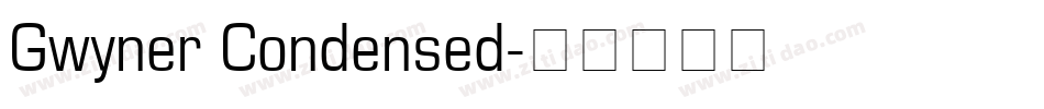 Gwyner Condensed字体转换